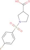 1-((4-Fluorophenyl)sulfonyl)pyrrolidine-3-carboxylic acid