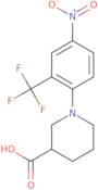 1-[4-Nitro-2-(trifluoromethyl)phenyl]-3-piperidinecarboxylic acid