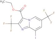 Ethyl 2,6-bis(trifluoromethyl)-8-iodoimidazo[1,2-a]pyridine-3-carboxylate