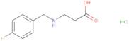 3-{[(4-Fluorophenyl)methyl]amino}propanoic acid hydrochloride