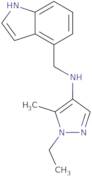 1-Ethyl-N-[(1H-indol-4-yl)methyl]-5-methyl-1H-pyrazol-4-amine