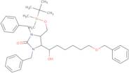 4-(tert-Butyldimethylsilyloxymethyl)-5-(1,6-dihydroxyhexyl)-1,3-dibenzyl-2-imidazolidinone benzyl ether