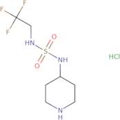 [(Piperidin-4-yl)sulfamoyl](2,2,2-trifluoroethyl)amine hydrochloride