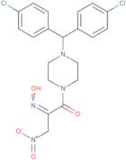 (E)-1-(4-(Bis(4-chlorophenyl)methyl)piperazin-1-yl)-2-(hydroxyimino)-3-nitropropan-1-one
