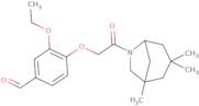 3-Ethoxy-4-(2-oxo-2-{1,3,3-trimethyl-6-azabicyclo[3.2.1]octan-6-yl}ethoxy)benzaldehyde