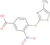 4-[(4-Methyl-1,3-thiazol-2-yl)sulfanyl]-3-nitrobenzoic acid