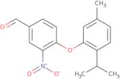 4-[5-Methyl-2-(propan-2-yl)phenoxy]-3-nitrobenzaldehyde