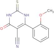 6-(2-Methoxy-phenyl)-4-oxo-2-thioxo-1,2,3,4-tetrahydro-pyrimidine-5-carbonitrile