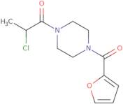 2-Chloro-1-[4-(furan-2-carbonyl)piperazin-1-yl]propan-1-one