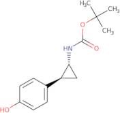 tert-Butyl N-[(1R,2S)-rel-2-(4-hydroxyphenyl)cyclopropyl]carbamate