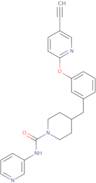 4-{3-[(5-Ethynyl-2-pyridinyl)oxy]benzyl}-N-(3-pyridinyl)-1-piperidinecarboxamide