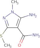 5-Amino-1-methyl-3-(methylsulfanyl)-1H-pyrazole-4-carboxamide