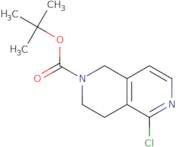 t-Butyl 5-chloro-3,4-dihydro-1H-2,6-naphthyridine-2-carboxylate