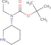 Ethyl-(R)-piperidin-3-yl-carbamic acid tert-butyl ester