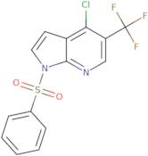 4-chloro-1-(phenylsulfonyl)-5-(trifluoromethyl)-1H-pyrrolo[2,3-b]pyridine