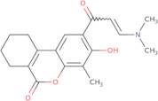 2-[3-(Dimethylamino)prop-2-enoyl]-3-hydroxy-4-methyl-6H,7H,8H,9H,10H-cyclohexa[C]chromen-6-one
