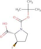 (2S,3R)-1-Boc-3-fluoropyrrolidine-2-carboxylic acid