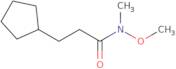 3-Cyclopentyl-N-methoxy-N-methylpropanamide