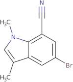 5-Bromo-1,3-dimethylindole-7-carbonitrile