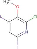 2-Chloro-4,6-diiodo-3-methoxypyridine