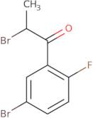 2-Bromo-1-(5-bromo-2-fluorophenyl)propan-1-one