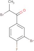 2-Bromo-1-(3-bromo-4-fluorophenyl)propan-1-one