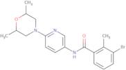 3-Bromo-N-(6-(cis-2,6-dimethylmorpholino)pyridin-3-yl)-2-methylbenzamide