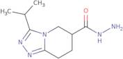 3-Propan-2-yl-5,6,7,8-tetrahydro-[1,2,4]triazolo[4,3-a]pyridine-6-carbohydrazide