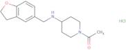 1-{4-[(2,3-Dihydro-1-benzofuran-5-ylmethyl)amino]piperidin-1-yl}ethan-1-one hydrochloride