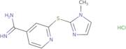 2-[(1-Methyl-1H-imidazol-2-yl)sulfanyl]pyridine-4-carboximidamide hydrochloride