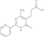 3-[4-Hydroxy-6-methyl-2-(pyridin-2-yl)pyrimidin-5-yl]propanoicacid