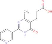 3-[4-Methyl-6-oxo-2-(pyridin-3-yl)-1,6-dihydropyrimidin-5-yl]propanoic acid