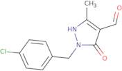 1-[(4-Chlorophenyl)methyl]-5-hydroxy-3-methyl-1H-pyrazole-4-carbaldehyde