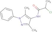 2-Chloro-N-(3,5-dimethyl-1-phenyl-1H-pyrazol-4-yl)propanamide