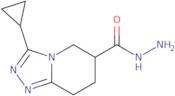 3-Cyclopropyl-5H,6H,7H,8H-[1,2,4]triazolo[4,3-a]pyridine-6-carbohydrazide