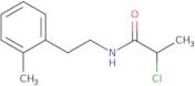 2-Chloro-N-[2-(2-methylphenyl)ethyl]propanamide