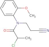 2-Chloro-N-(2-cyanoethyl)-N-(2-methoxyphenyl)propanamide