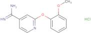 2-(2-Methoxyphenoxy)pyridine-4-carboximidamide hydrochloride