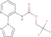 2,2,2-Trifluoroethyl N-[2-(1H-pyrazol-1-yl)pyridin-3-yl]carbamate