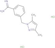 3-[(3,5-Dimethyl-1H-pyrazol-1-yl)methyl]benzene-1-carboximidamide dihydrochloride