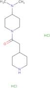 1-[4-(Dimethylamino)piperidin-1-yl]-2-(piperidin-4-yl)ethan-1-one dihydrochloride
