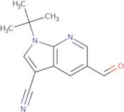 1-tert-Butyl-5-formyl-1H-pyrrolo[2,3-b]pyridine-3-carbonitrile