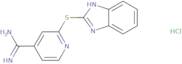 2-(1H-1,3-Benzodiazol-2-ylsulfanyl)pyridine-4-carboximidamide hydrochloride
