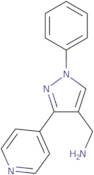 [1-Phenyl-3-(pyridin-4-yl)-1H-pyrazol-4-yl]methanamine