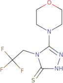 5-(Morpholin-4-yl)-4-(2,2,2-trifluoroethyl)-4H-1,2,4-triazole-3-thiol