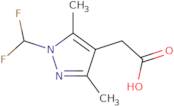 2-[1-(Difluoromethyl)-3,5-dimethyl-1H-pyrazol-4-yl]acetic acid