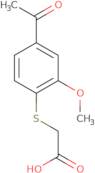 2-[(4-Acetyl-2-methoxyphenyl)sulfanyl]acetic acid