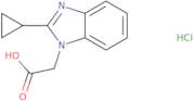 2-(2-Cyclopropyl-1H-1,3-benzodiazol-1-yl)acetic acid hydrochloride