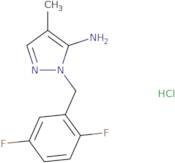 1-[(2,5-Difluorophenyl)methyl]-4-methyl-1H-pyrazol-5-amine hydrochloride