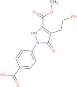 4-[4-(2-Hydroxyethyl)-3-(methoxycarbonyl)-5-oxo-2,5-dihydro-1H-pyrazol-1-yl]benzoic acid